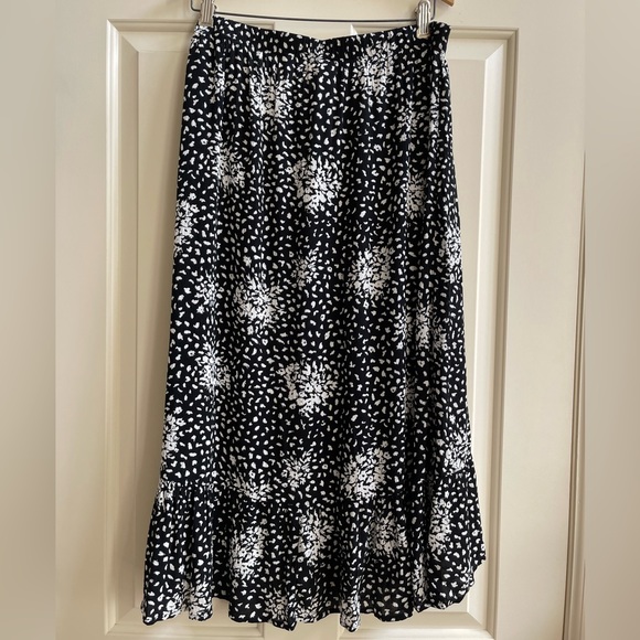Knox Rose floral faux wrap midi skirt NWT - Picture 5 of 9